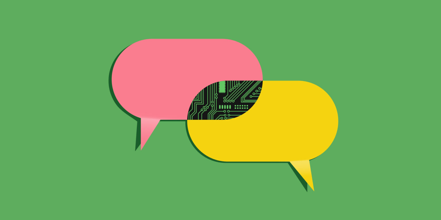 speech bubbles and AI